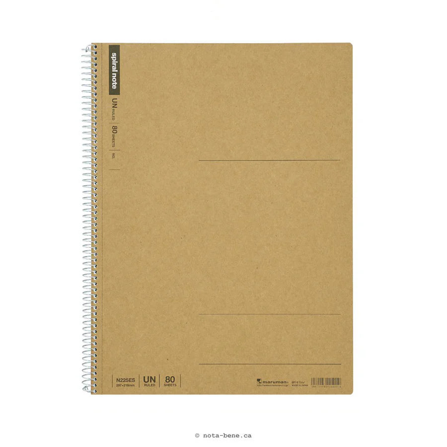 Blank Notebook | A4 Coil - KRAFT #N225ES