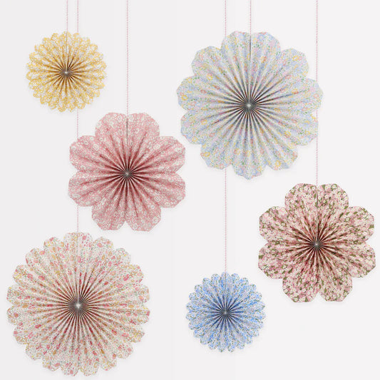 Party Decor | Pinwheels (Pack of 6) - LIBERTY FLORAL #284226