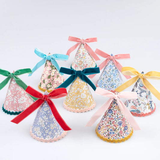 Party Hat | Pack of 8 - LIBERTY FLORAL #284190