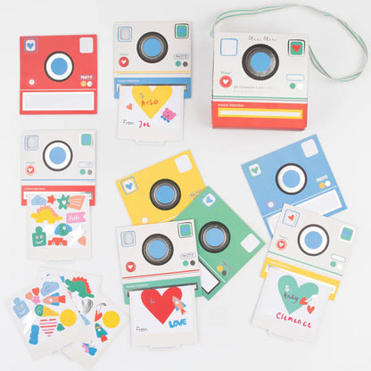 Valentine's Boxed Cards | Instant Camera with Stickers #282138-7