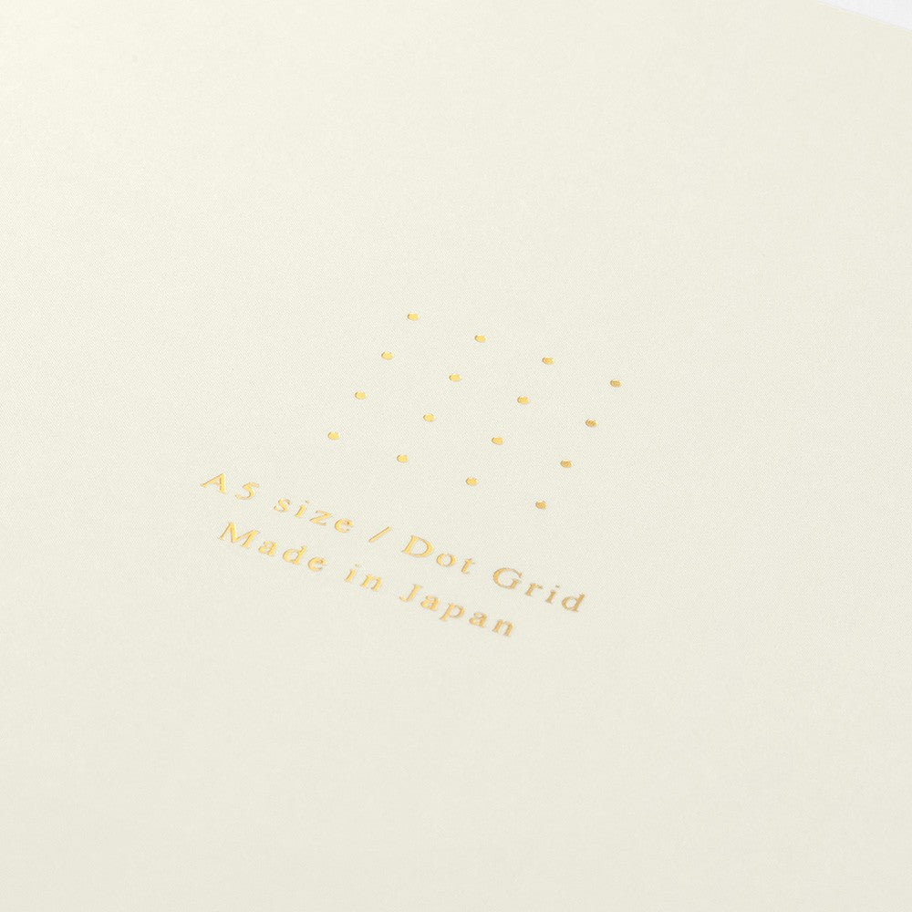 Dot Grid Notebook | A5 Coloured Paper - WHITE #15272-006