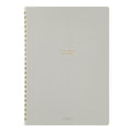 Dot Grid Notebook | Coiled A5 Coloured Paper - GREY #15330-006
