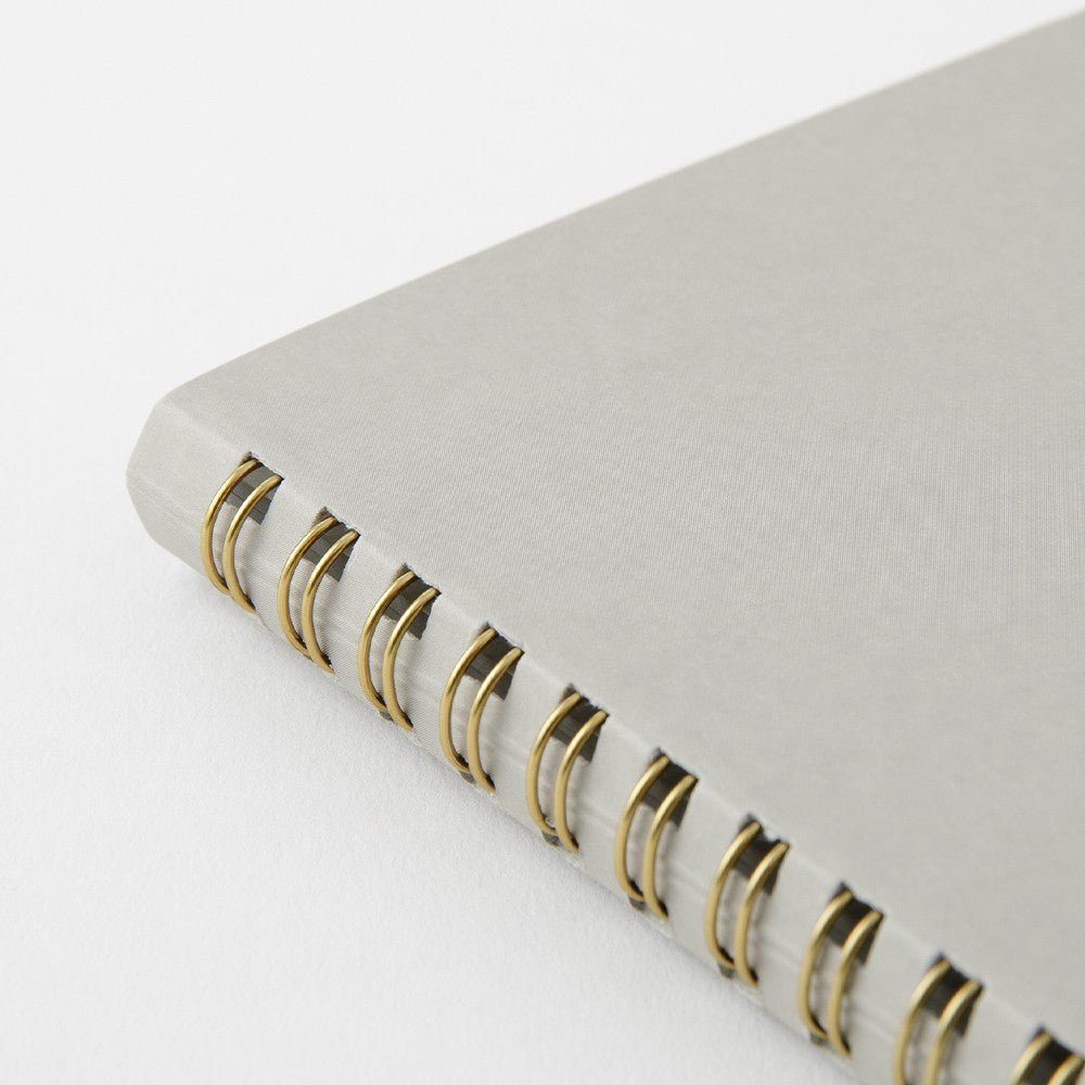 Dot Grid Notebook | Coiled A5 Coloured Paper - GREY #15330-006