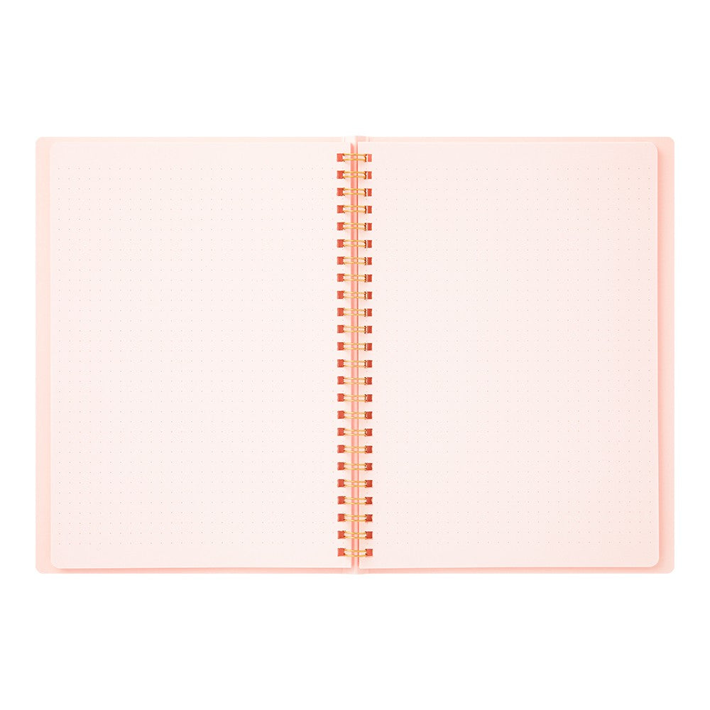 Dot Grid Notebook | Coiled A5 Coloured Paper - PINK #15332-006