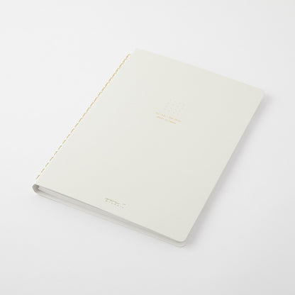 Dot Grid Notebook | Coiled A5 Coloured Paper - WHITE #15331-006