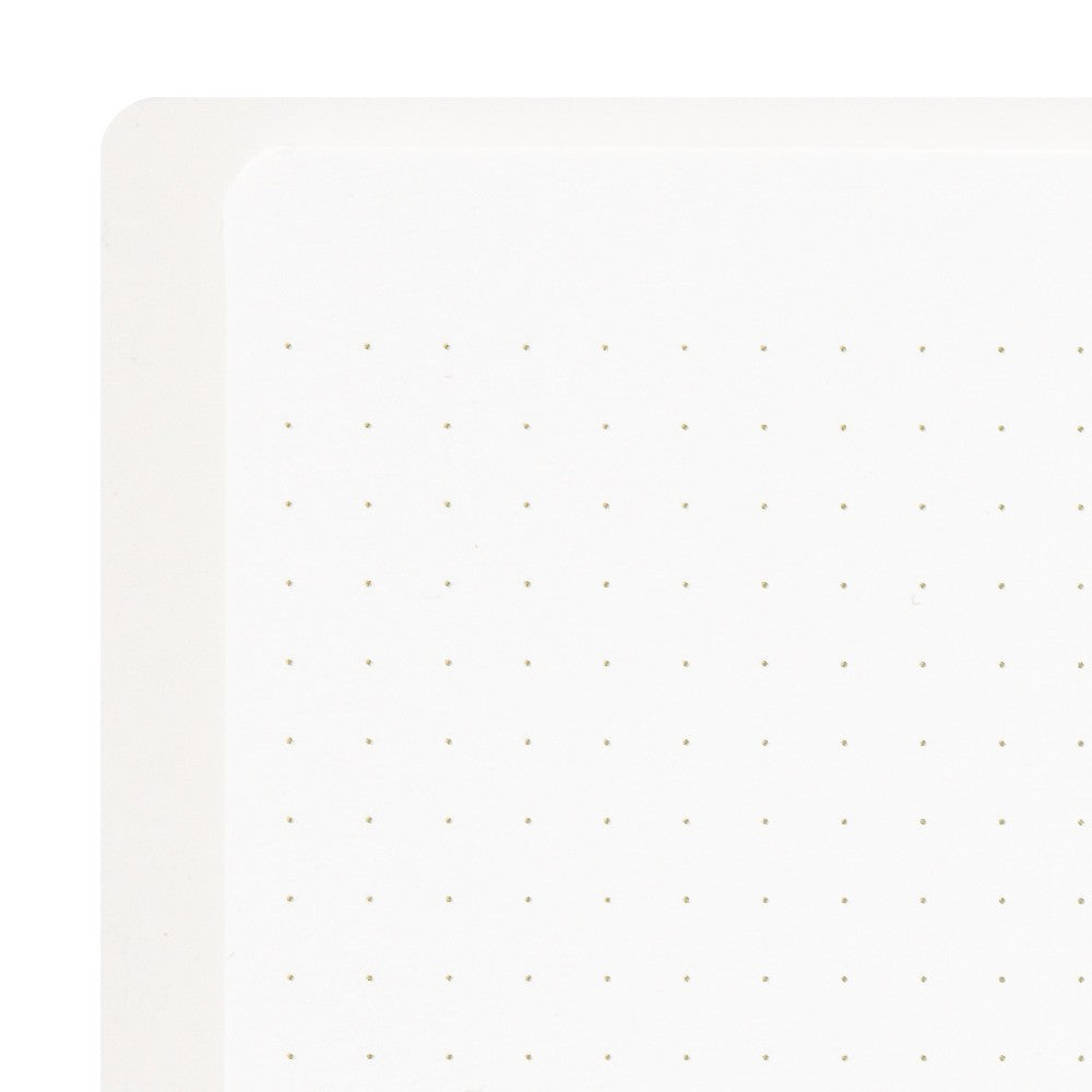 Dot Grid Notebook | Coiled A5 Coloured Paper - WHITE #15331-006