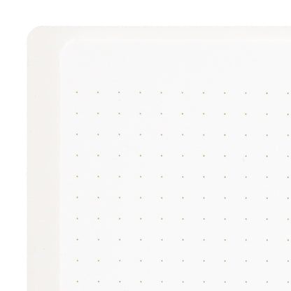 Dot Grid Notebook | Coiled A5 Coloured Paper - WHITE #15331-006