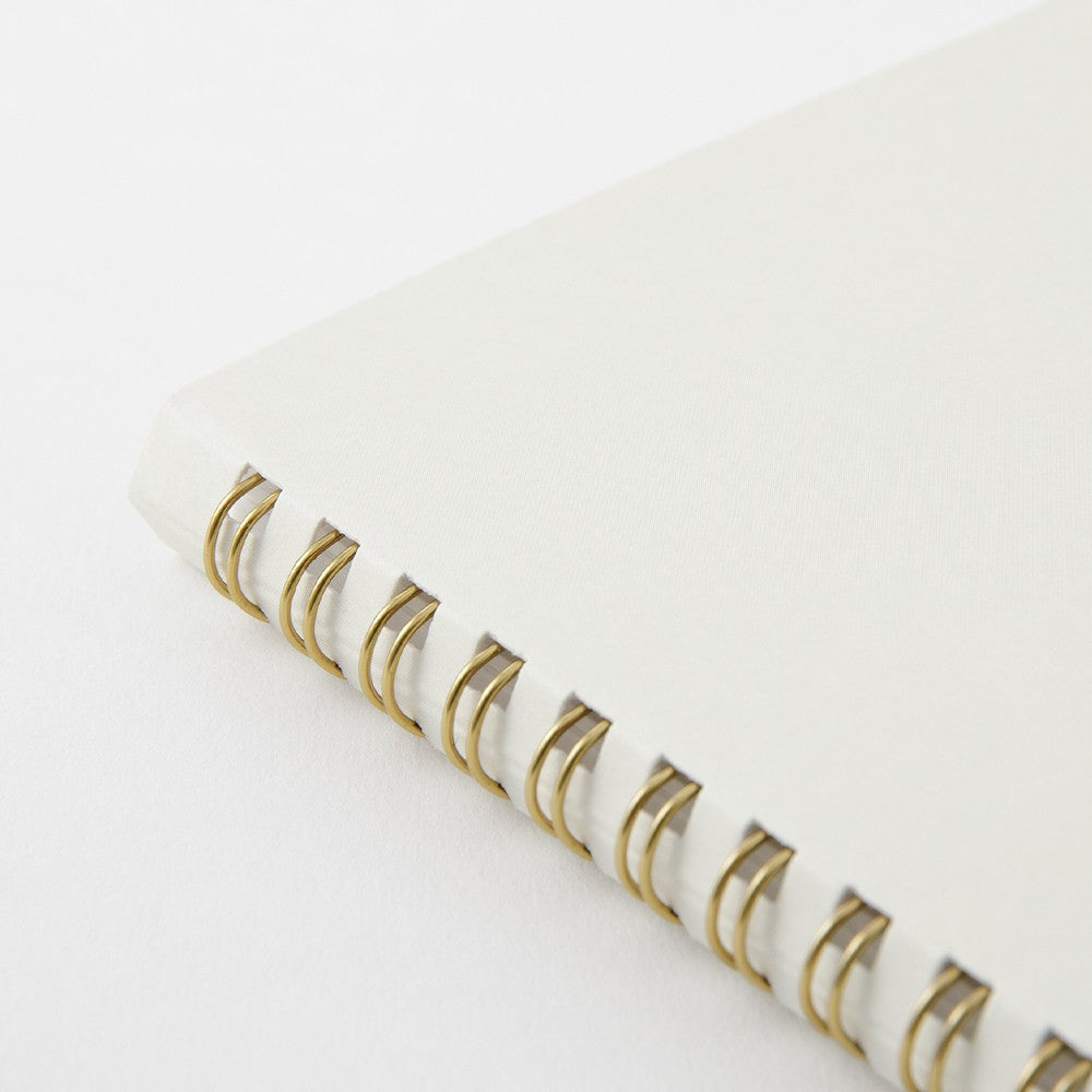 Dot Grid Notebook | Coiled A5 Coloured Paper - WHITE #15331-006