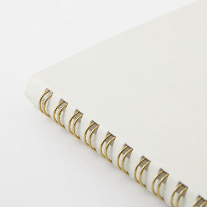 Dot Grid Notebook | Coiled A5 Coloured Paper - WHITE #15331-006