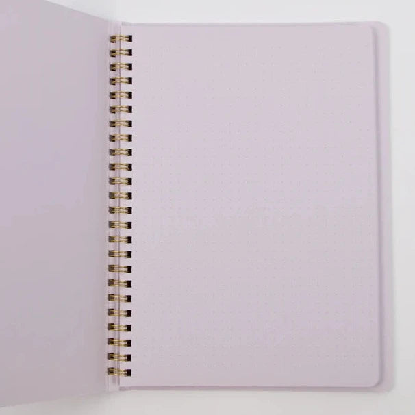 Notebook | Coloured Dot Grid A5 Coil - LAVENDER #15335-006