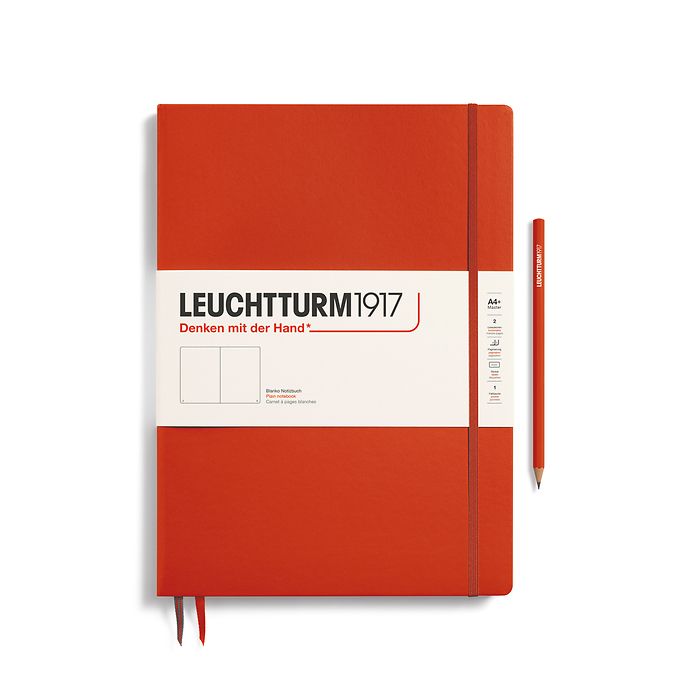 Blank Journal | A4+ Master Slim Hardcover - FOX RED #370267-7
