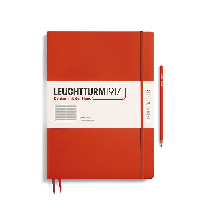 Lined Journal | A4+ Master Slim Hardcover - FOX RED #370269-7