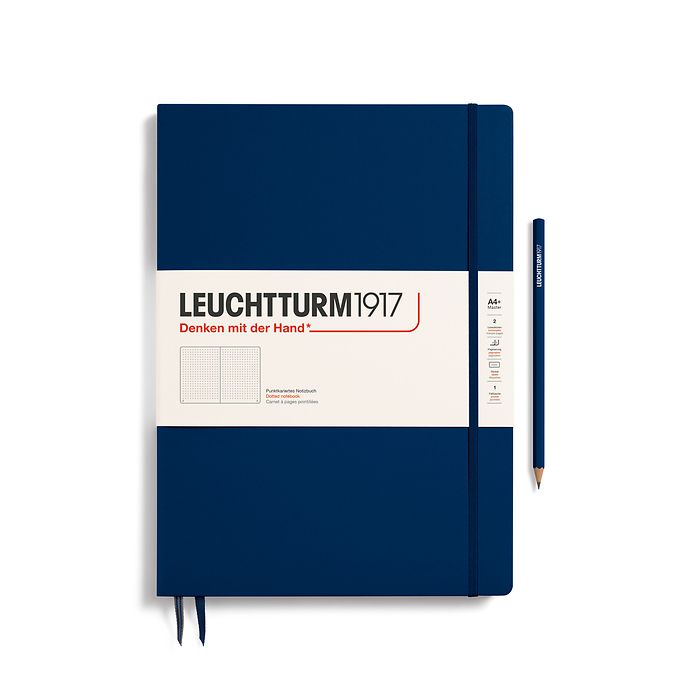 Dot Grid Journal | A4+ Master Slim Hardcover - NAVY #342929-7