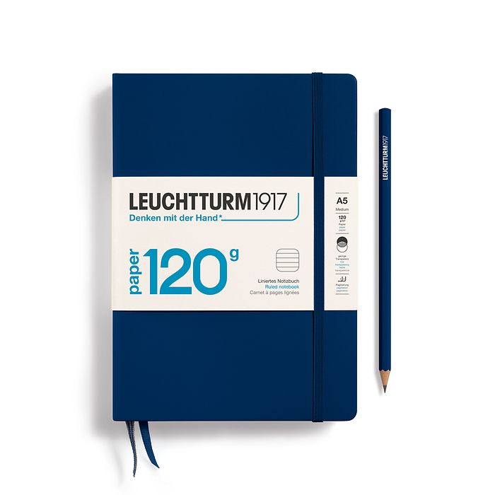 Lined Journal | 120G A5 - NAVY #372384-7