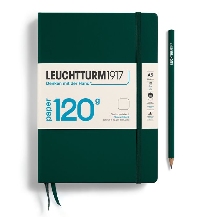 Blank Journal | 120G A5 - FOREST GREEN #370340-7