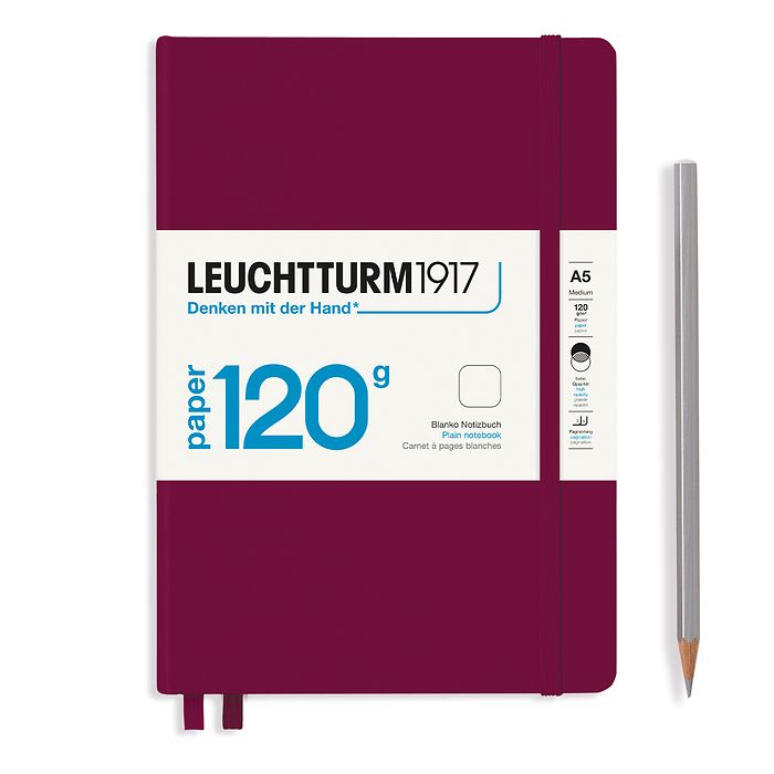 Tour Leuchtturm1917 | Journal vierge A5 120G - ROUGE PORT #364425-7