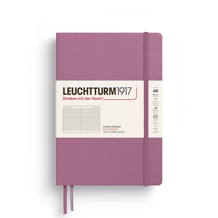 Lined Journal | A5 Hardcover - DUSTY ROSE #372186-7