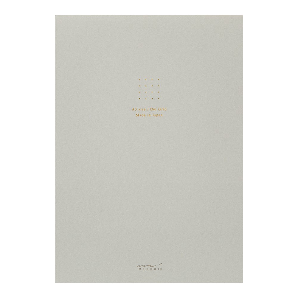Dot Grid Notepad | A5 Coloured Paper - GREY #15336-006