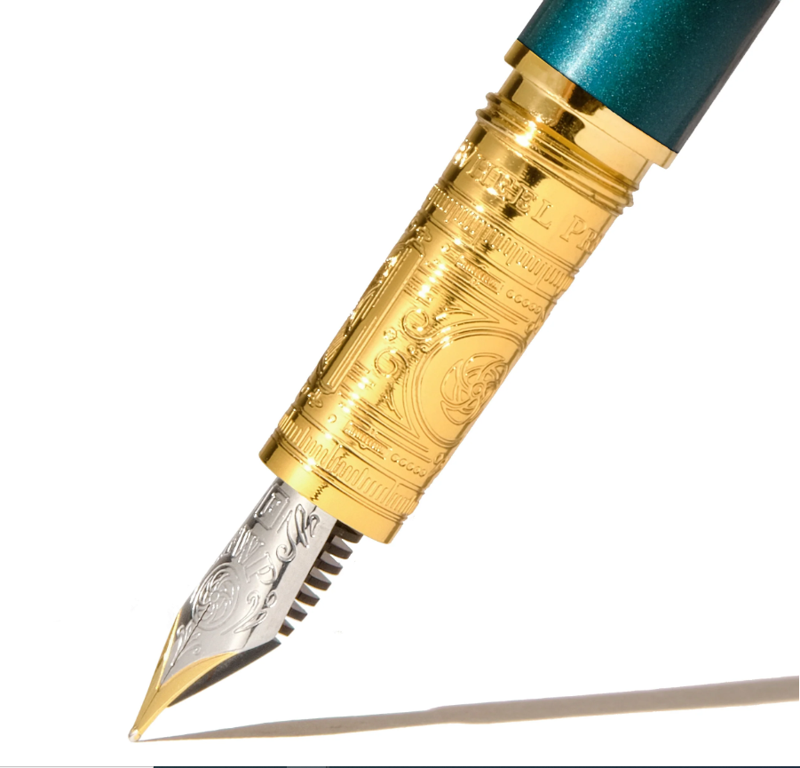 The Bijou Fountain Pen | Medium - PRINTMAKER'S TEAL #BFP-M-ED2302