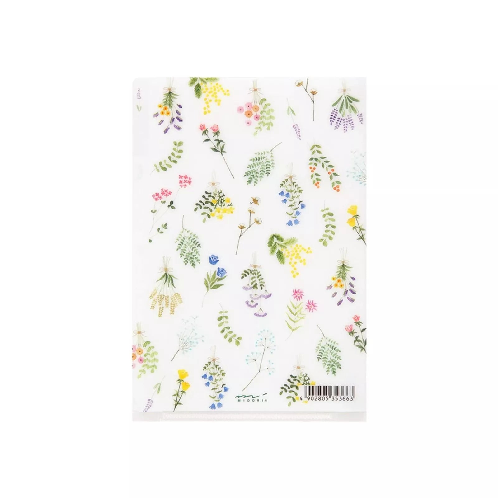 Accessory | A5 3 Pocket File Folder - DRIED FLOWERS #35361-006
