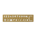 Accessory | Brass Stencil Bookmark -  NUMBERS #36788-006