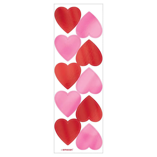 Valentine's Sticker Pack - FOIL HEARTS #150569-1