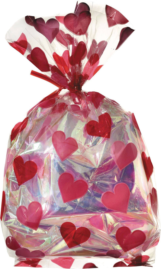 Valentine's Cellophane Bag - SMALL HEARTS #379618-1