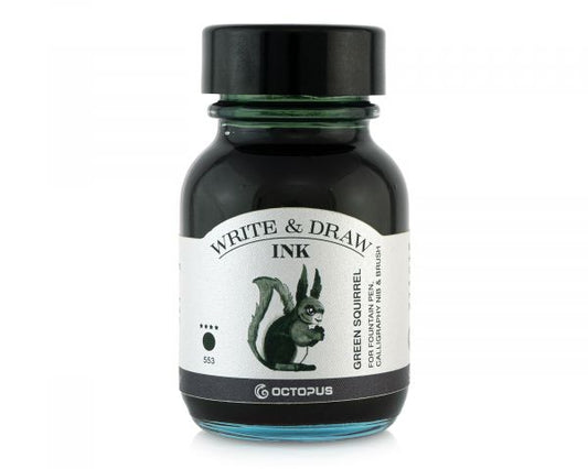 Write & Draw | 50 mL Ink Bottle - 553 GREEN SQUIRREL #WD-GN-150-050