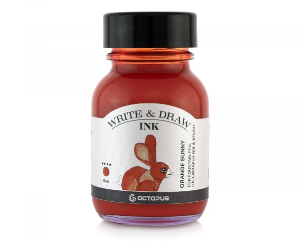 Write & Draw | 50 mL Ink Bottle - 549 ORANGE BUNNY #WD-OR-075-050