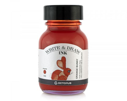 Write & Draw | 50 mL Ink Bottle - 549 ORANGE BUNNY #WD-OR-075-050