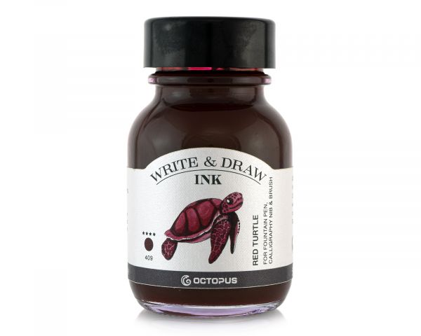 Write & Draw | 50 mL Ink Bottle - 409 RED TURTLE #WD-RT-075-050