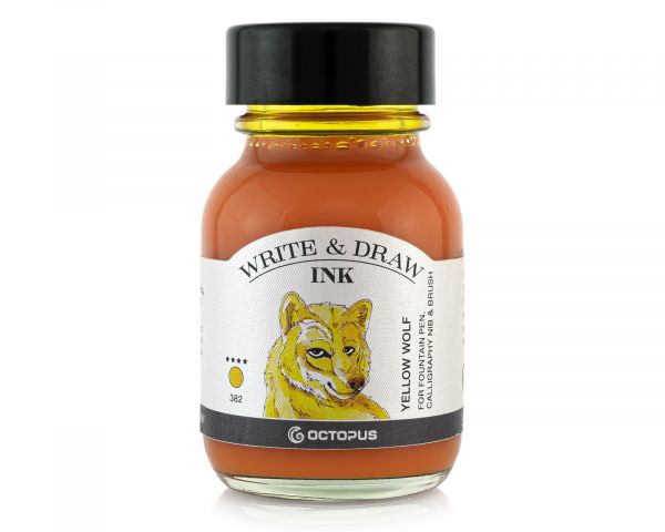 Write & Draw | 50 mL Ink Bottle - 328 YELLOW WOLF #WD-Y-050-050