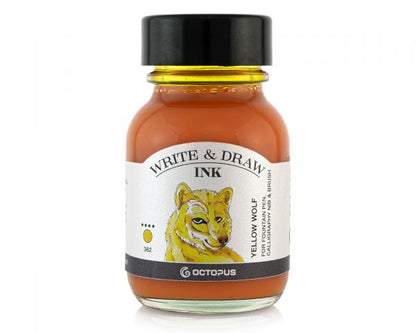 Write & Draw | 50 mL Ink Bottle - 328 YELLOW WOLF #WD-Y-050-050