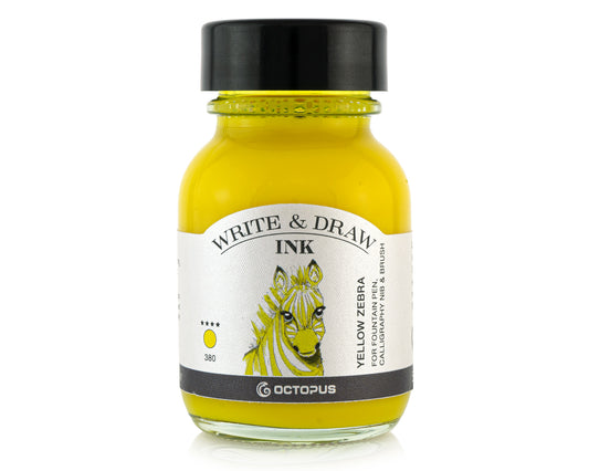 Write & Draw | 50ml Ink Bottle - YELLOW ZEBRA #WD-Y-025-050