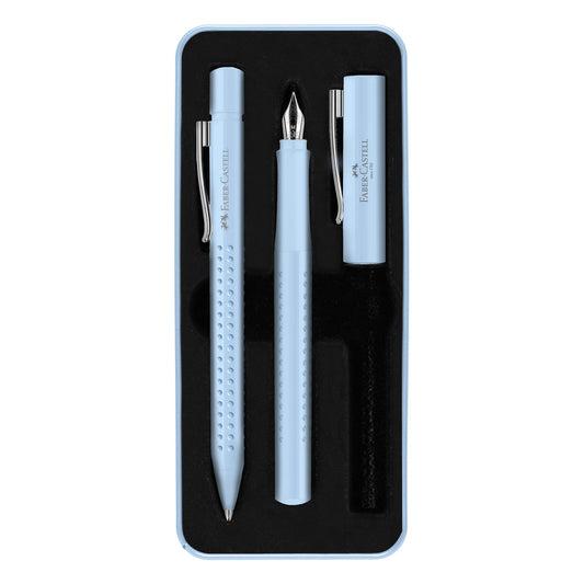 Pen Gift Set | Fountain Pen and Ballpoint in Tin - GRIP2010 - HARMONY SKY BLUE #201524-5