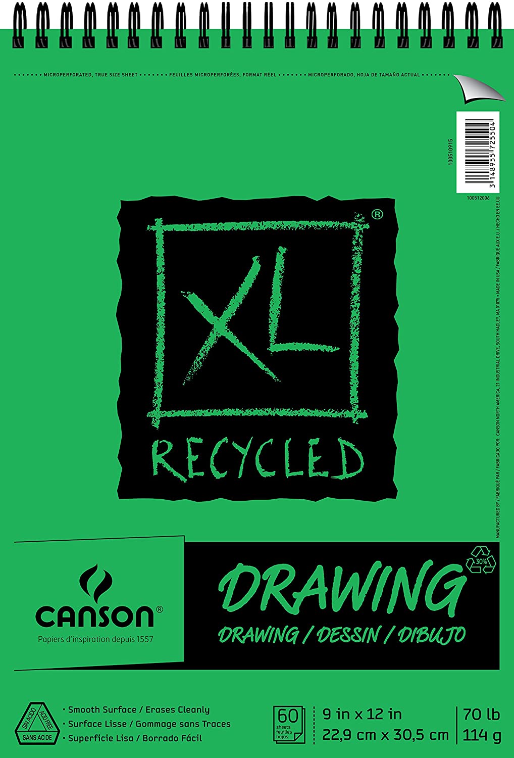 Canson | Bloc à dessin XL : C9x12 recyclé #17510915