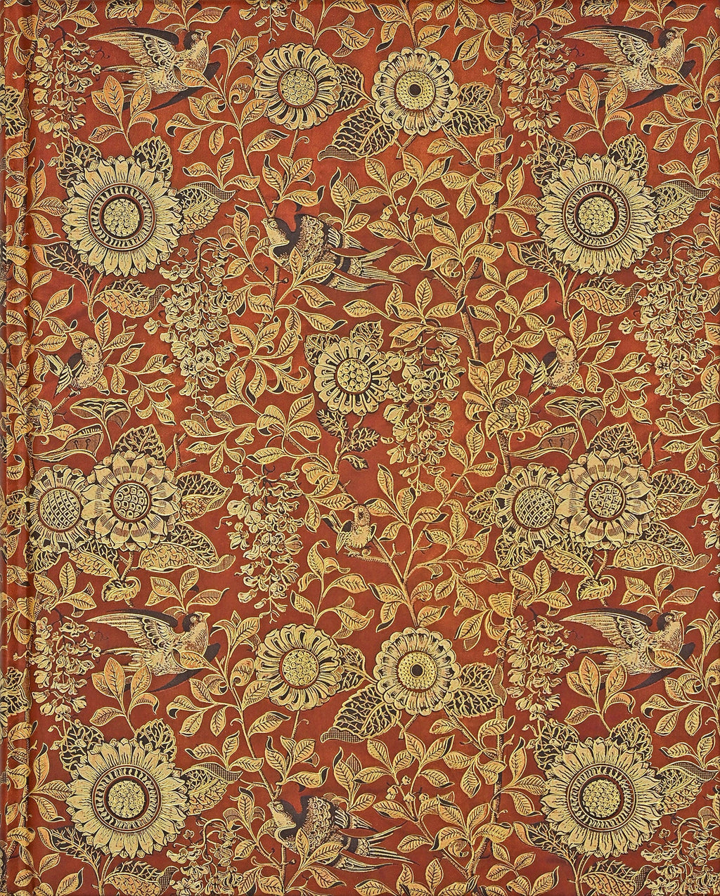 Grand journal ligné de tapisserie de tournesol #340870-2