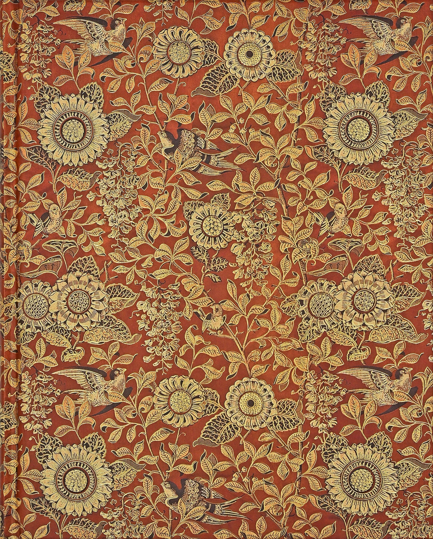 Grand journal ligné de tapisserie de tournesol #340870-2