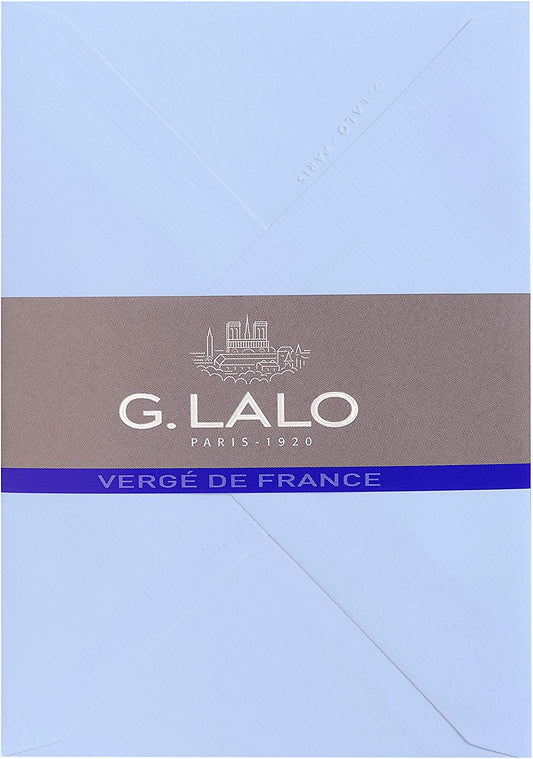 G. Lalo Vergé de France C6 Envelopes - Blue #21402L