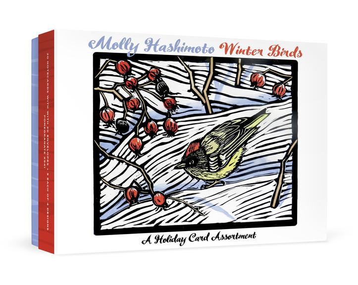 Carte de vœux pour les oiseaux d'hiver Molly Hashimoto Asst. #X941