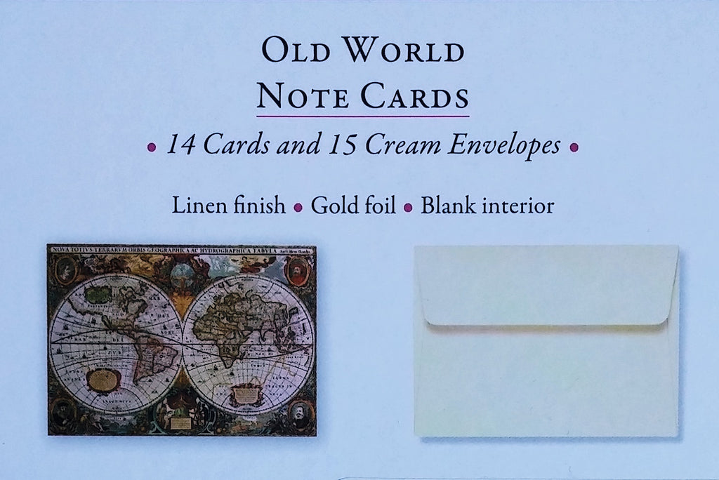 Boxed Note Cards | OLD WORLD MAP #317353-2