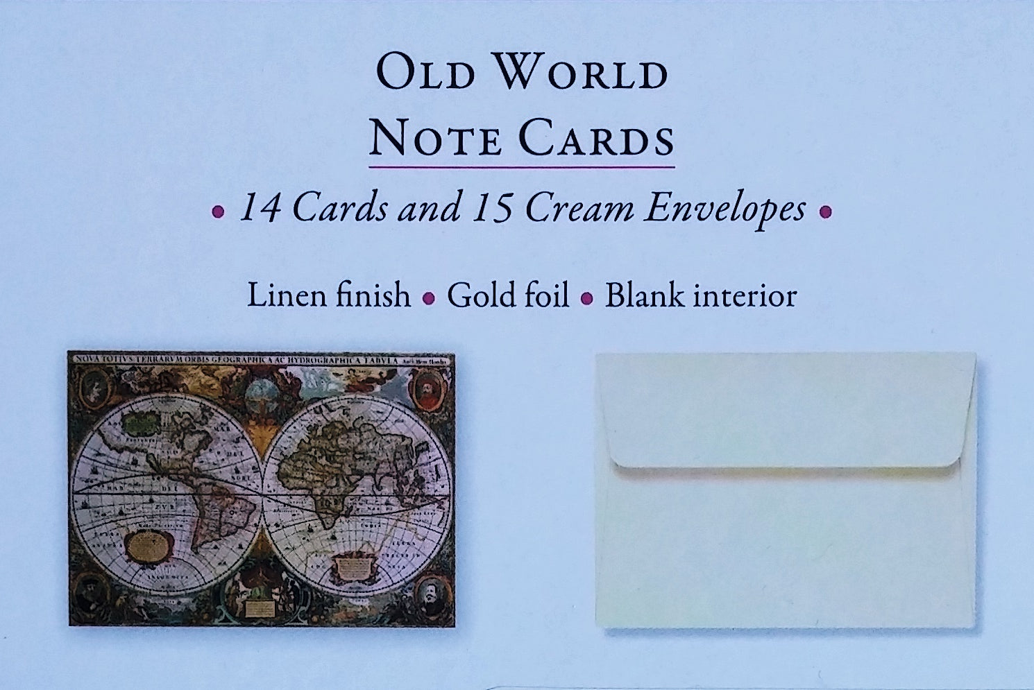 Boxed Note Cards | OLD WORLD MAP #317353-2