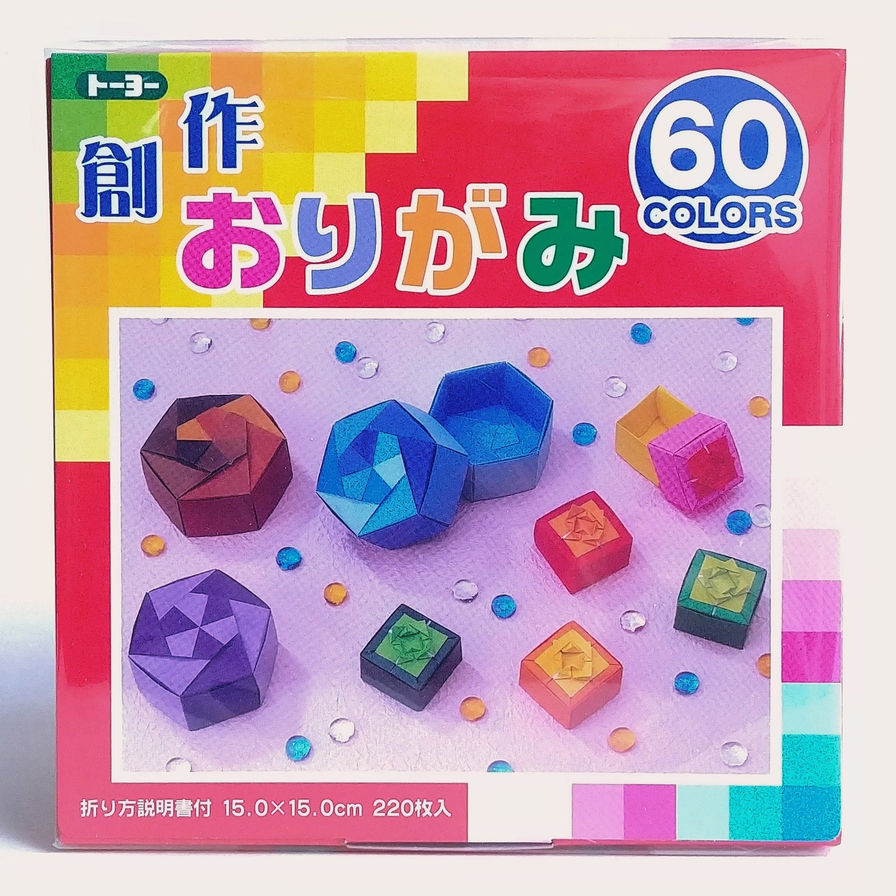 15CM Paper | 220 Sheets of 60 Solid Colours #ORI12240