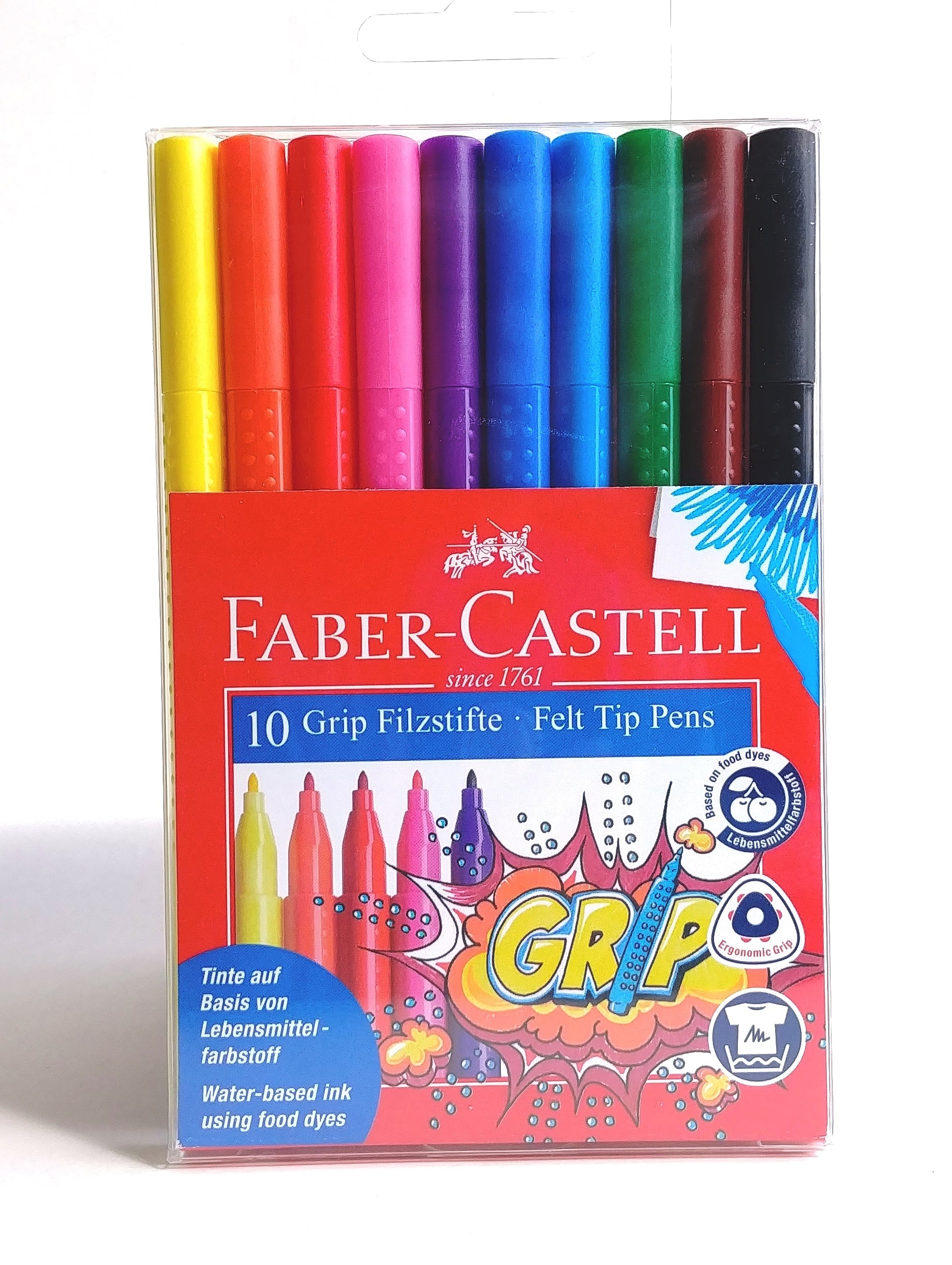 Marqueurs à pointe feutre Faber-Castell Grip #155310