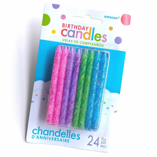 Glitter Birthday Candles #170431-1