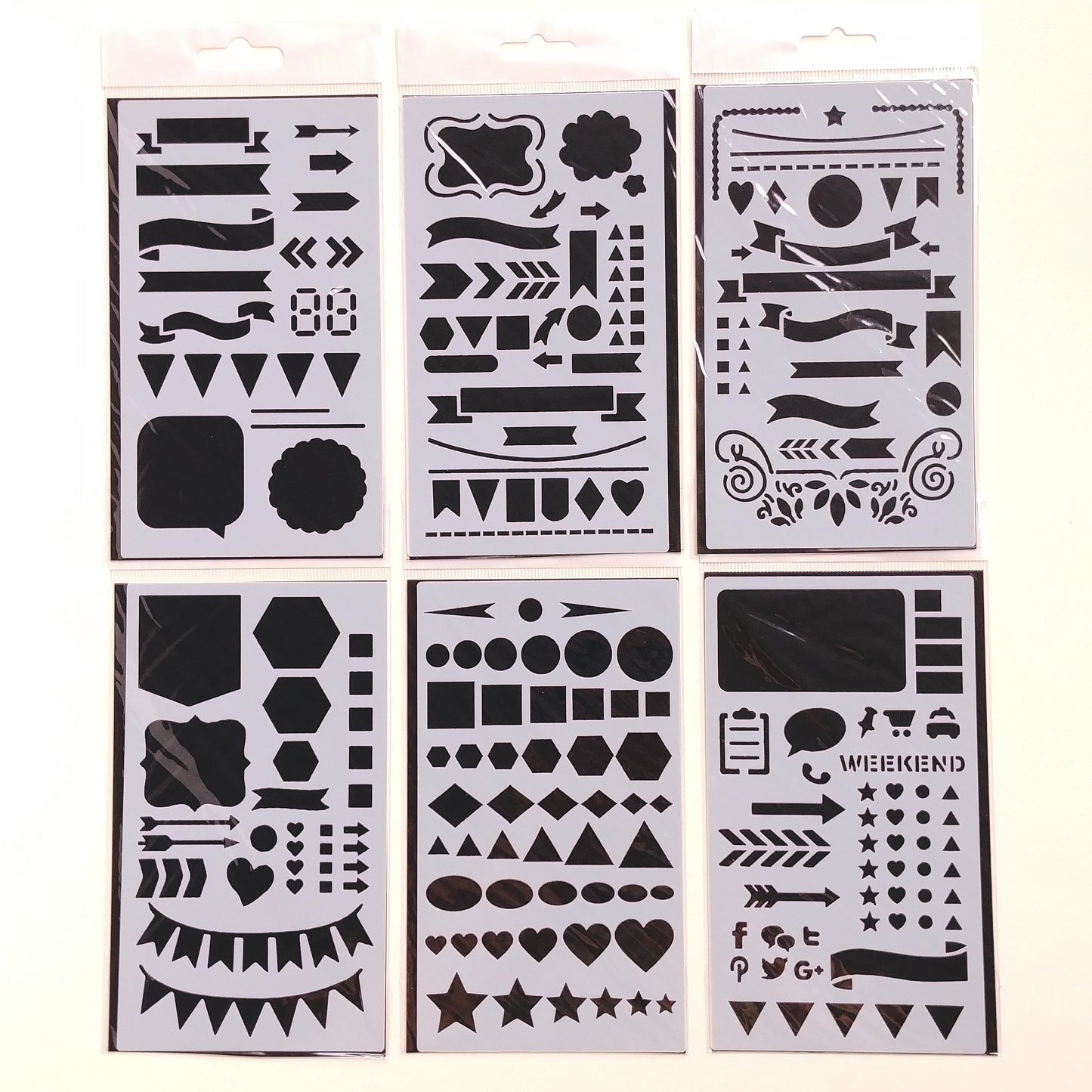 Dotted Journal Stencil Set - 12 PACK #328854 - 2