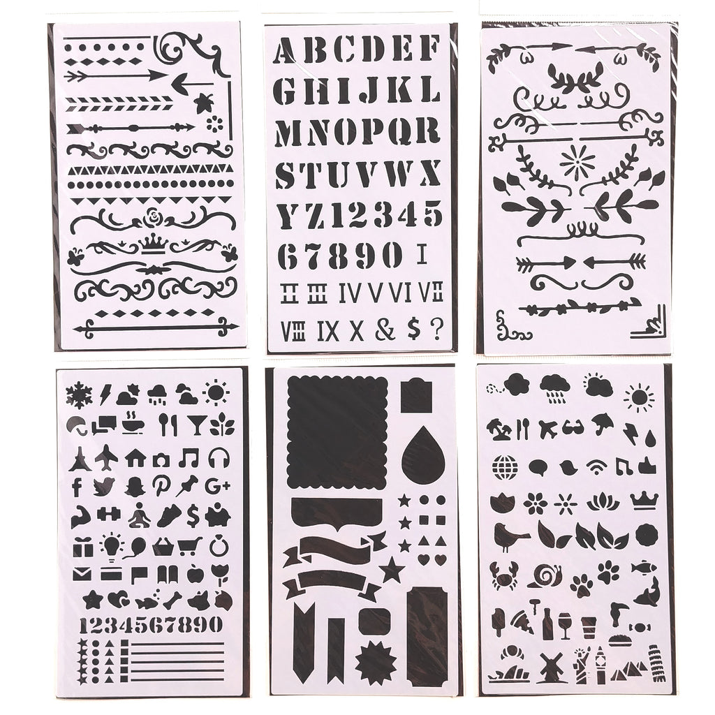 Dotted Journal Stencil Set - 12 PACK #328854 - 2