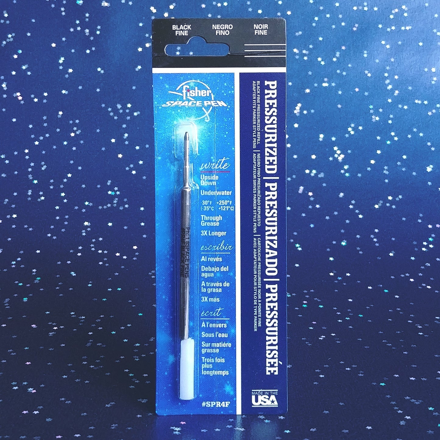 Mini Ballpoint Refill | Classic Bullet (Fine) - BLACK  #SPR4F
