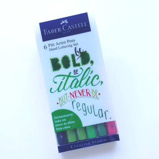 Hand Lettering Pitt Pen Set | Pitt Artist Pens - BE BOLD #267117-5