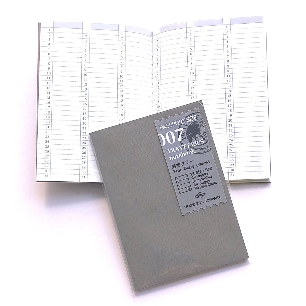 Passport Refill | 007 Free Diary - WEEKLY #14327-006
